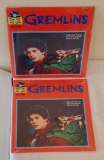 (2) Sealed Gremlins Boox & Record Set New NOS 1984 #466 Vinyl 7''