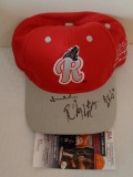 Reading Phillies Tri Signed Autographed Hat Cap Minor League Baseball Reggie Taylor +2 JSA COA