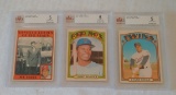 3 Vintage 1972 OPC O Pee Chee Not Topps Baseball Card Lot Beckette GRADED 5 EX Torre Harper Tovar