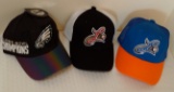 3 Brand New Hat Lot Philadelphia Eagles Super Bowl Champions Hat Cap NewEra Lancaster Barnstormers