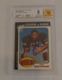 2004 Topps Fan Favorites Autographed Insert Card Gene Upshaw Raiders HOF BGS GRADED 8 10 NRMT NFL