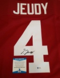 Jerry Jeudy Autographed Signed Alabama Football Custom Stitched Jersey Crimson Tide BAS Beckett XL