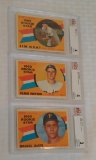 3 Beckett GRADED 1960 Topps Baseball Rookie Card Lot Slabbed Kaat Howard Javier MLB RC