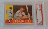 Vintage 1960 Topps Baseball Card #100 Nellie Fox White Sox HOF PSA GRADED 5 EX