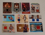 10 Modern NBA Relic Jersey Insert Card Lot Basketball Cards Dual Game Used GU #'d