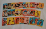 Vintage 1958 1959 1960 Topps Baseball Card Lot Yogi Mathews Reese HOFers Stars Rough
