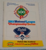 Vintage 1983 NLCS Official Program Phillies Dodgers National League MLB Baseball