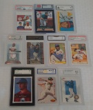 10 GRADED Baseball Card Lot PSA Pujols SGC BGS 1982 Donruss Lee Smith RC 1955 Topps Howard GU Jersey