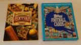 2 Large Coffee Table Book Lot Pair 1960s Topps Baseball Cards & Vintage NFL Football Loaded Pictures