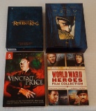 4 DVD Lot Movies World War II Heroes Vincent Price Lord Of The Rings Return Troy Director's Cut