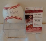 Andrew McCutchen Autographed Signed ROMLB Pirates Phillies JSA COA Selig Ball Cutch Display Case