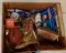 Vintage Sports Collectibles Memorabilia Box Lot #3 1960s 1970s Waste Basketball Inflatable Pennant
