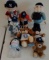 Plush Stuffed Animal Baseball Yankees Lot 1989 Pull Apart Umpire Bugs Bunny NWT Troll Teddy Bear