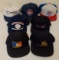 7 Vintage MLB Baseball 125th Anniversary Hat Cap Lot Cooperstown Hall Of Fame Snapback 1990s