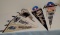 5 Modern NY Yankees Micthell & Ness Cooperstown Felt Pennant Lot Mickey Mantle 1927 Yankee Stadium