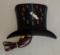 Its Always 5 O'Clock Somewhere Top Hat Clock Hand Works Spartus Art Deco Plastic