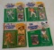 4 Vintage Kenner Starting Lineup MOC Lot 1989 Jerry Rice 1990 Elway Montana Aikman Joe Bubble Loose