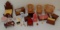 Vintage Dollhouse Furniture Accessories Lot Wooden Wicker