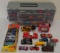 Vintage Diecast Toy Car Lot & Holder 2 Red Lines Matchbox Corgi Matchbox MIB & More