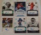 6 NFL Football 2021 Leaf Ultimate Draft Autographed Signed Rookie Card Lot Low Serial #'s