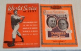 Vintage 1937 World Series Magazine Yankees Joe Dimaggio w/ 1923 Yankee Stadium Reprint Red Sox