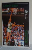 Vintage 1990 NBA Basketball Poster Larry Bird Celtics 23x35 HOF Norman James Shrinkwrapped