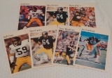 7 Vintage 1981 Topps Mini Poster Jumbo 5x8 Card Lot Steelers Franco Ham Bradshaw
