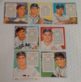 7 Vintage 1950s Redman Tobacco Baseball Card Lot 1 w/ Tab