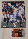 Lenny Moore NFL Football Autographed Signed 8x10 Photo HOF 75 Inscription JSA COA Colts Penn State