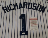 Bobby Richardson Autographed Signed Baseball Custom Jersey XL Stitched JSA COA Yankees Inscription