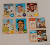 Vintage 1968 Topps Baseball Card Star HOF Card Lot Brock Seaver Killebrew Perry Kaline Gibson Carew