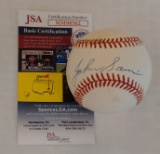 Autographed Signed ROMLB Baseball JSA COA Johnny John Sain Braves Bill White Ball