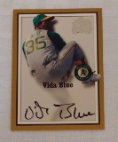 2000 Fleer Greats Of The Game Autographed Card Signed MLB Baseball Insert Vida Blue A's Athletics