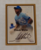 2000 Fleer Greats Of The Game Autographed Card Signed MLB Baseball Insert Frank White Royals