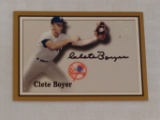 2000 Fleer Greats Of The Game Autographed Card Signed MLB Baseball Insert Clete Boyer Yankees