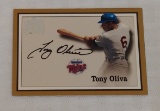 2000 Fleer Greats Of The Game Autographed Card Signed MLB Baseball Insert Tony Oliva Twins