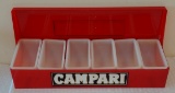 Campari Advertising Bar Condiment Tray Storage Rare Liquor Beer Man Cave