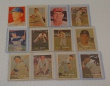 12 Vintage 1957 Topps Baseball Card Lot