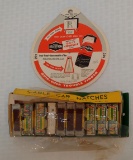 Quik-Chek Trouble Finder Selectron Advertising Wheel & Cable Car Matches NOS Box