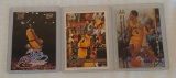 3 Kobe Bryant NBA Basketball Card Lot 2nd Year 1997-98 Topps Base Ultra Finest w/ Peel NRMT Lakers