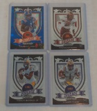 4 NFL Football Rookie Card Lot RC Panini Crusade Blue Insert Toney 1/99 Bateman Marshall Chase