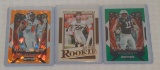 3 NFL Football Rookie Card Lot RC Panini Prizm Green Orange Insert Micah Parsons Najee Harris Rashed