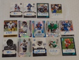 14 NFL Football Signed Rookie Card Insert Lot 2021 Leaf Draft Metal Ultimate Low Serial #s