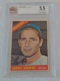 Vintage 1966 Topps Baseball Card #100 Sandy Koufax Dodgers HOF Beckett GRADED 5.5 EX+