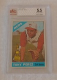 Vintage 1966 Topps Baseball Card #72 Tony Perez Rookie Cup 2nd Year Reds HOF Beckett GRADED 5.5 EX+