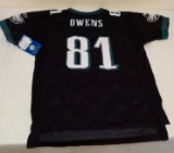 Brand New w/ Tag Philadelphia Eagles Reebok NFL Football Jersey Black #81 Terrell Owens TO Kids XL