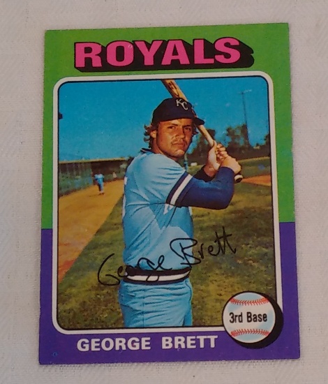 Key Vintage 1975 Topps Baseball Rookie Card #228 George Brett RC HOF Royals