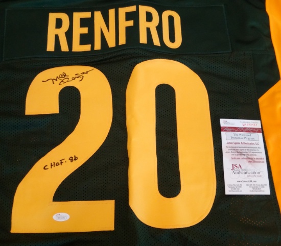 Mel Renfro Autographed Signed Custom College Football Jersey Oregon Ducks XL CHOF Inscription JSA
