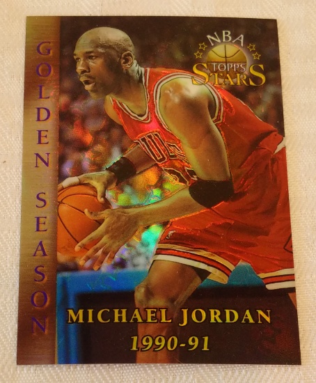 Complete Refractor Set Break 1996 Topps Stars NBA Basketball Card #74 Michael Jordan Bulls HOF