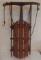 Vintage Wooden Snow Sled FireFly No 9B Winter Decor Sleigh Holiday Christmas 33''